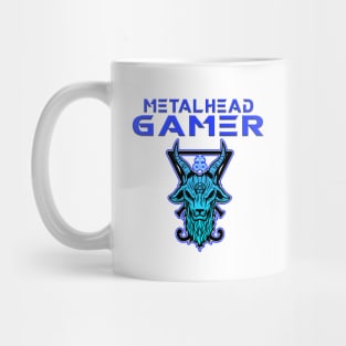 Metalhead Gamer Baphomet Blue Mug